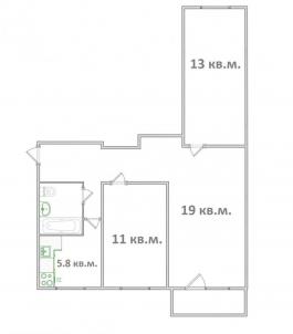Продажа квартиры Омск.&nbsp;Калинина ул, 10