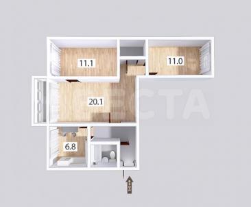 Продажа квартиры Омск.&nbsp;ул. Федора Крылова, 4