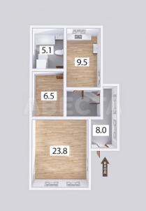 Продажа квартиры Омск.&nbsp;ул. 2-я Дачная, 57А