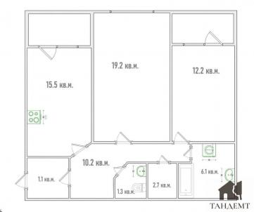 Продажа квартиры Омск.&nbsp;Комарова пр-кт, 15
